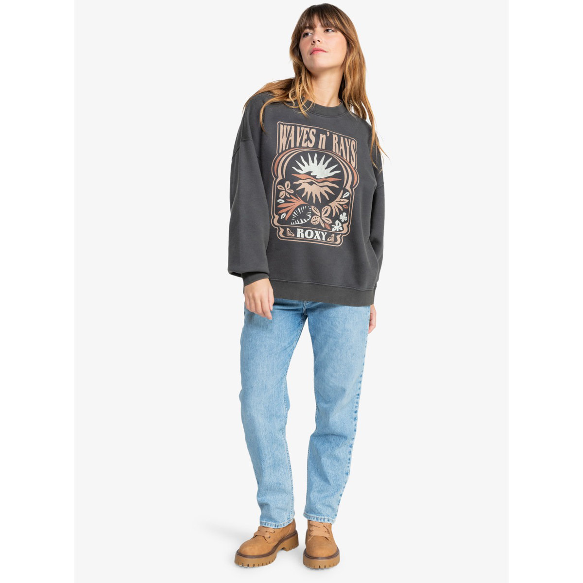 Hosen, Pullover, Sweatshirt, Langarm, Person