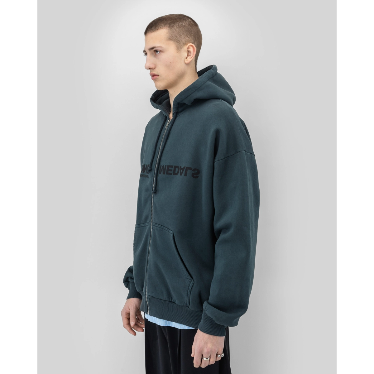 Reverse Logo Zip Hoodie Reverse Logo Zip Hoodie