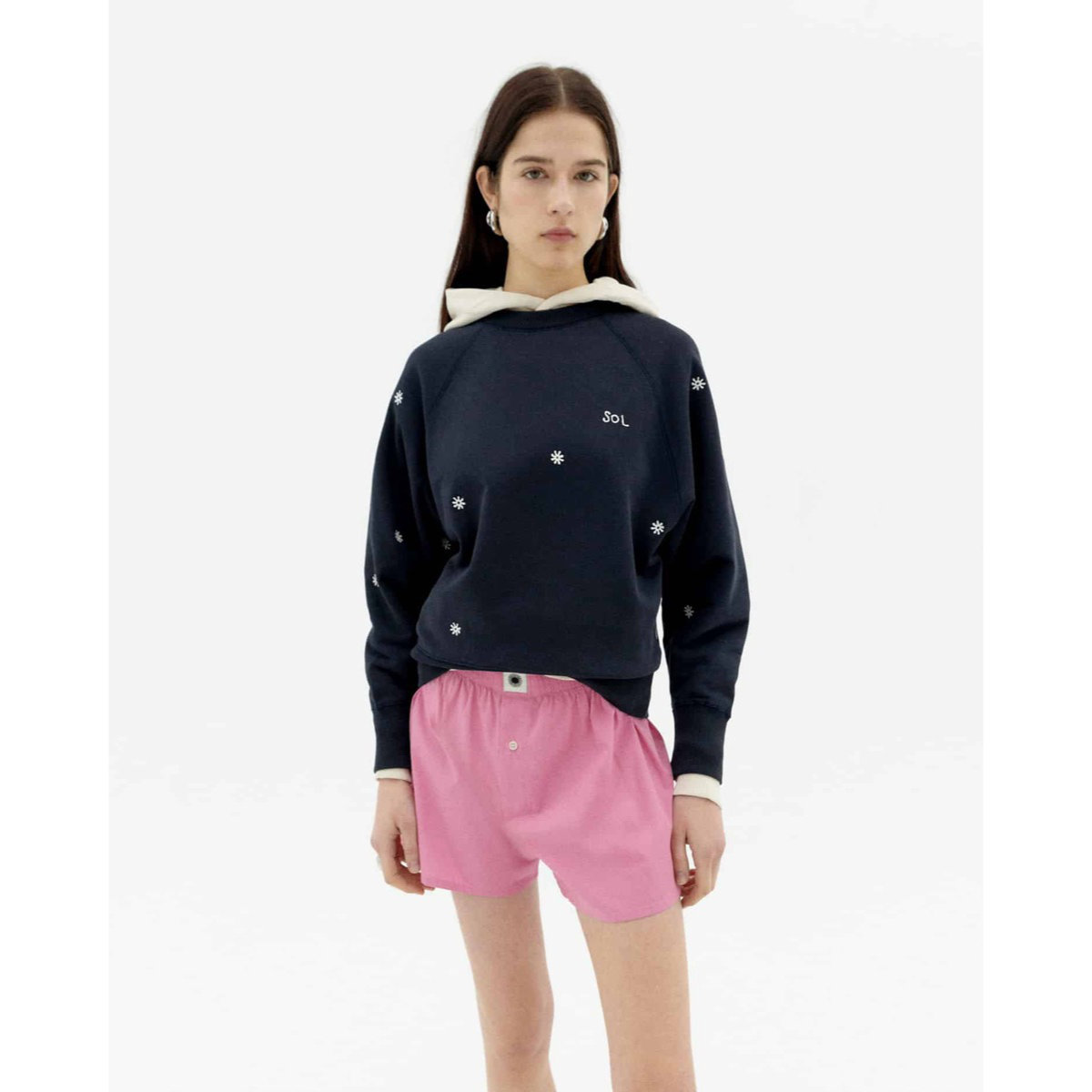 Strickwaren, Pullover, Sweatshirt, Langarm, Kapuzenpulli