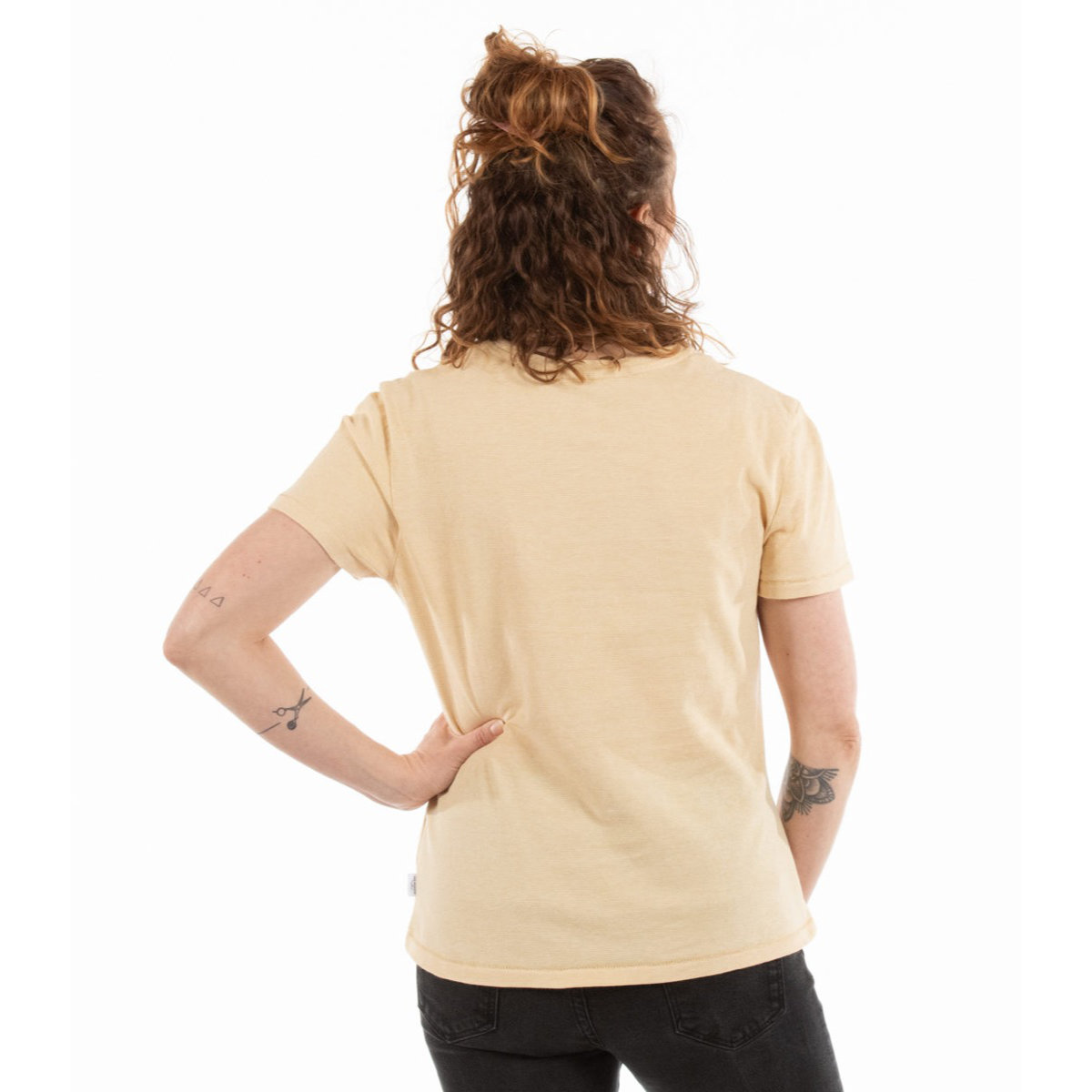T-shirt, Zurück, Person, Erwachsener, Frau