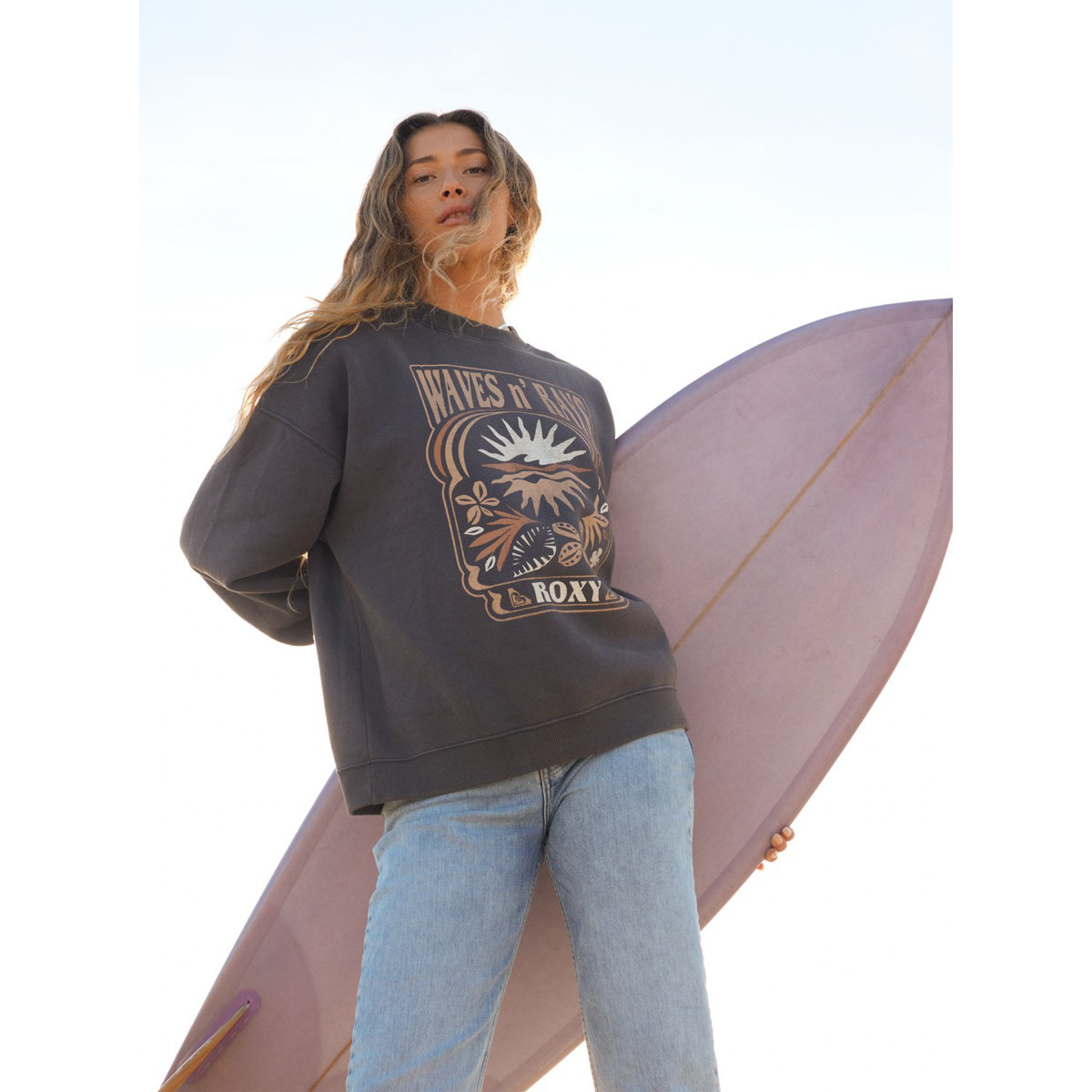 Langarm, Meer, Person, Meereswellen, Jeans