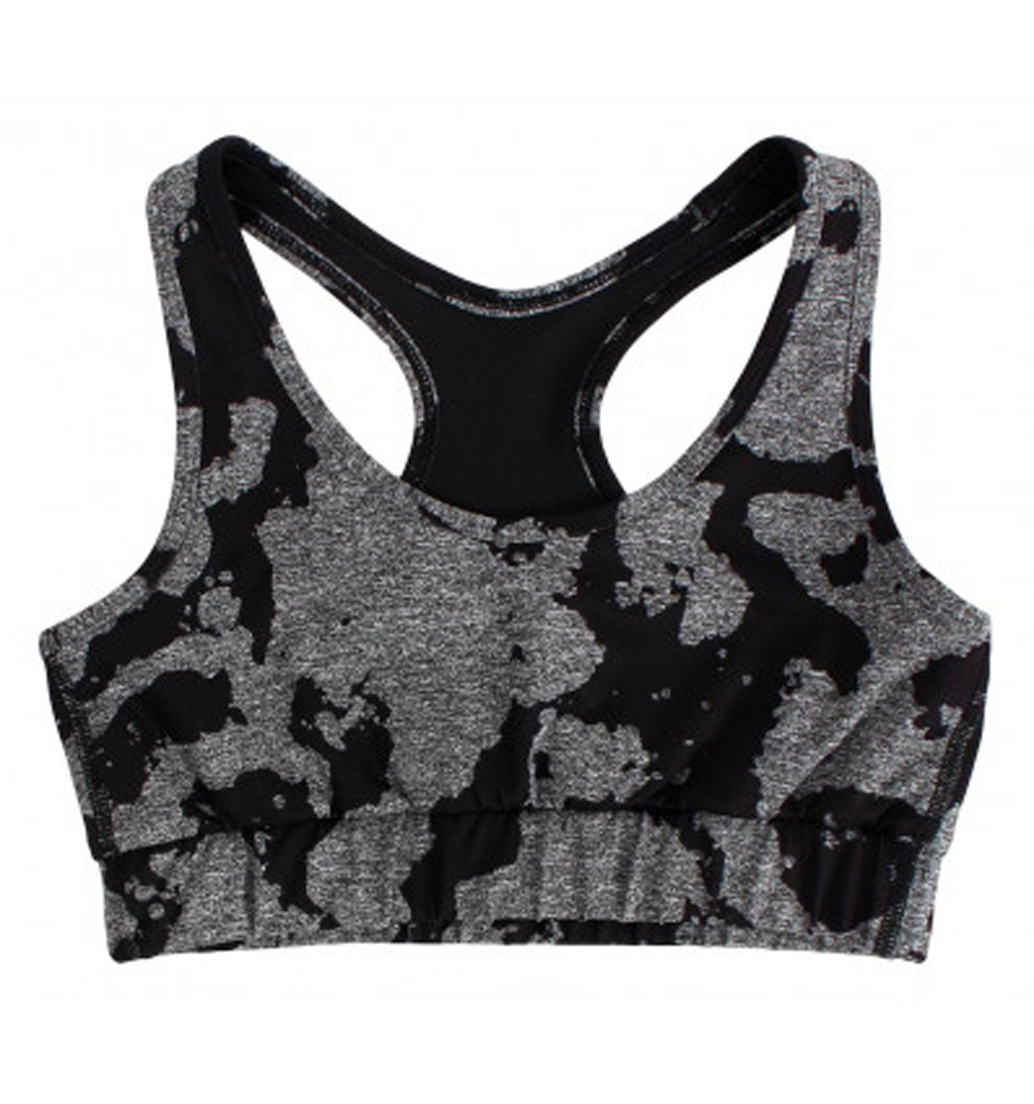 Sporty Sport Bra Grey Camo