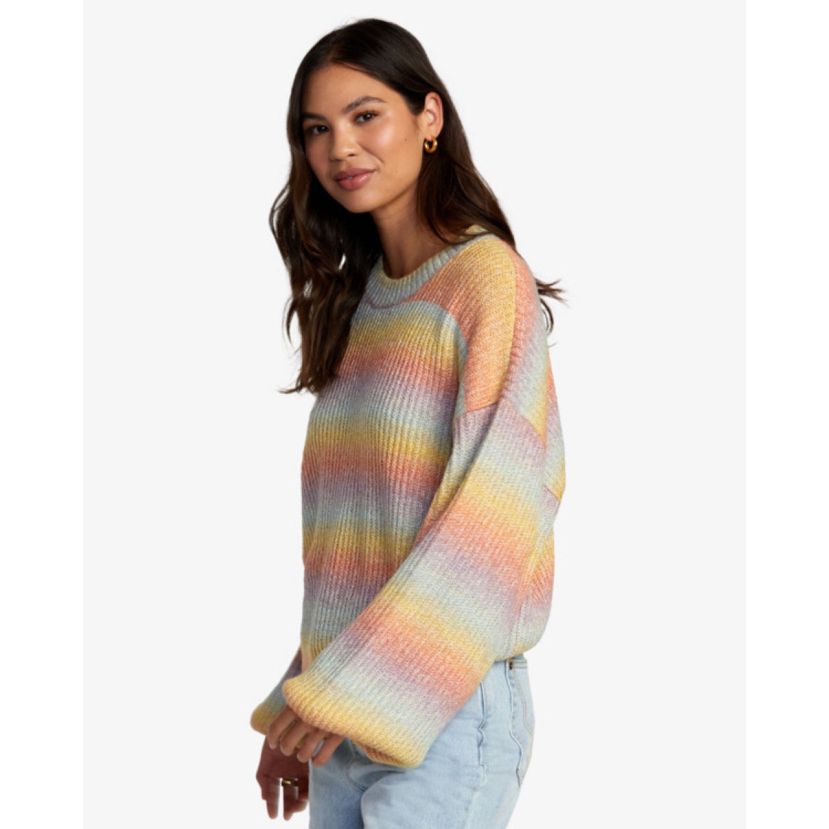 Bekleidung, Strickwaren, Pullover, Jeanshose, Person