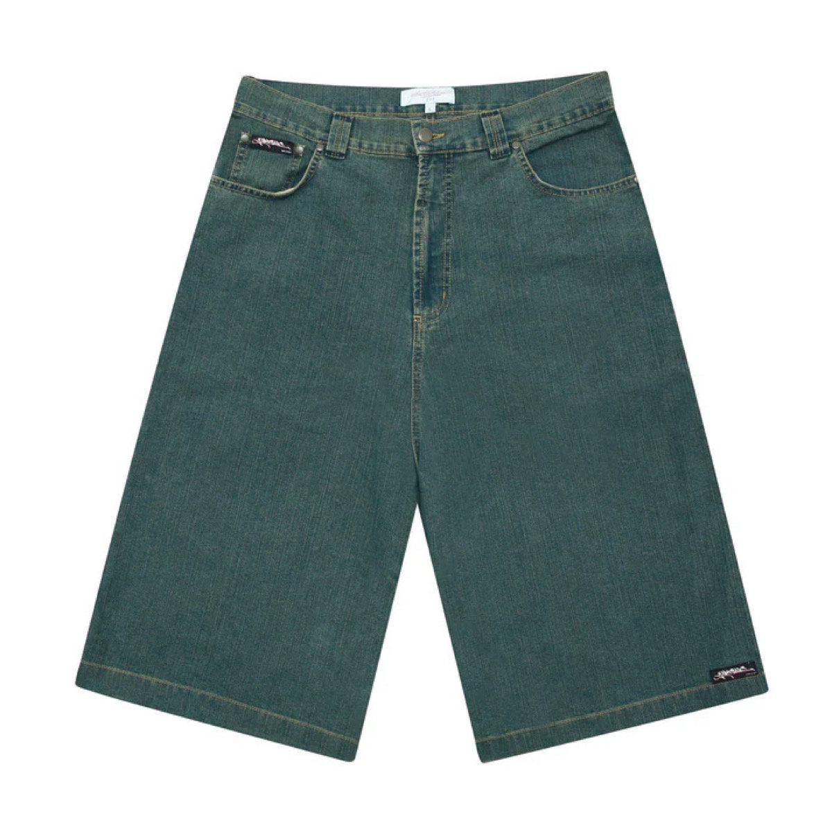 Slub Denim Shorts