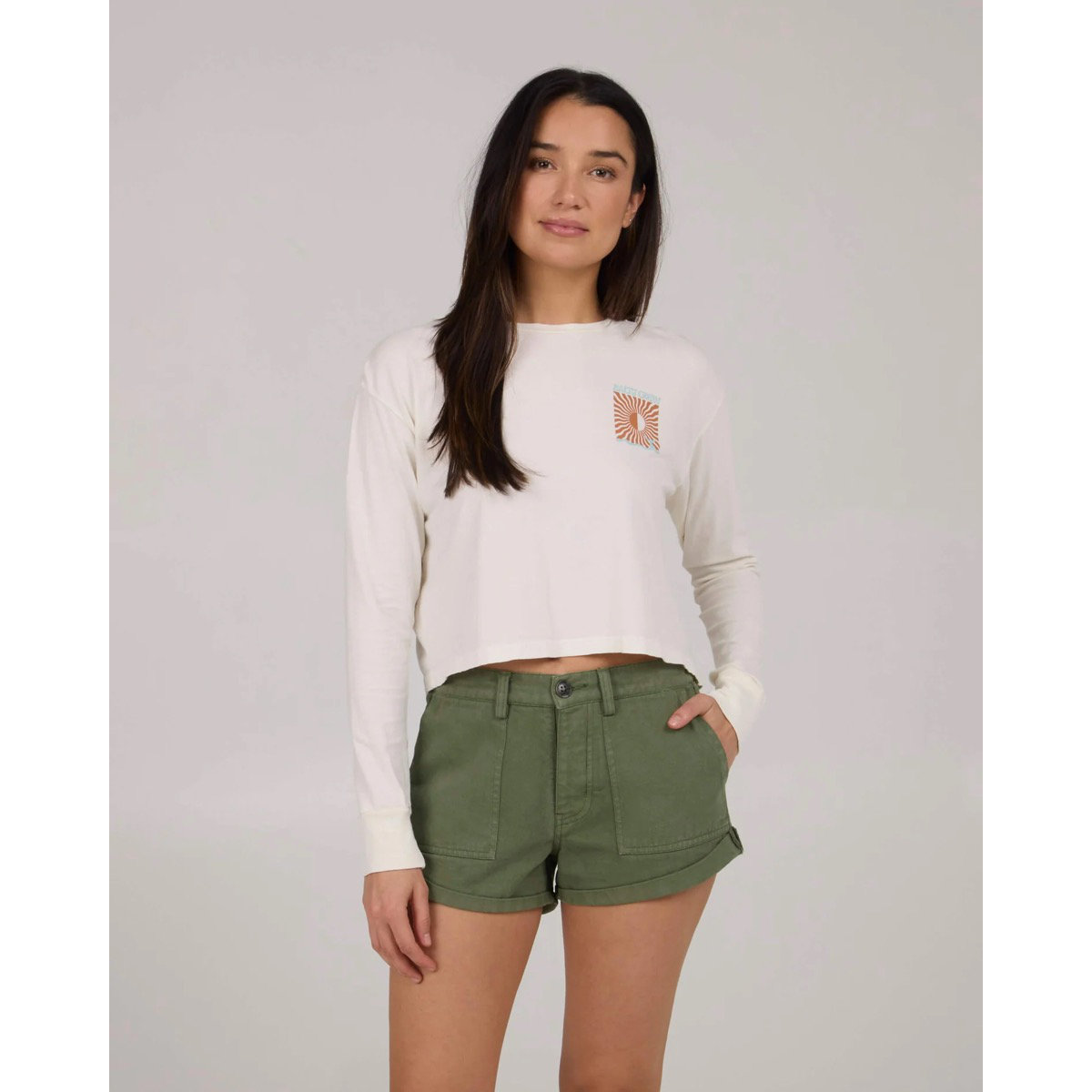 Kurze Hose, Langarm, Ärmel, Hemd, Bluse