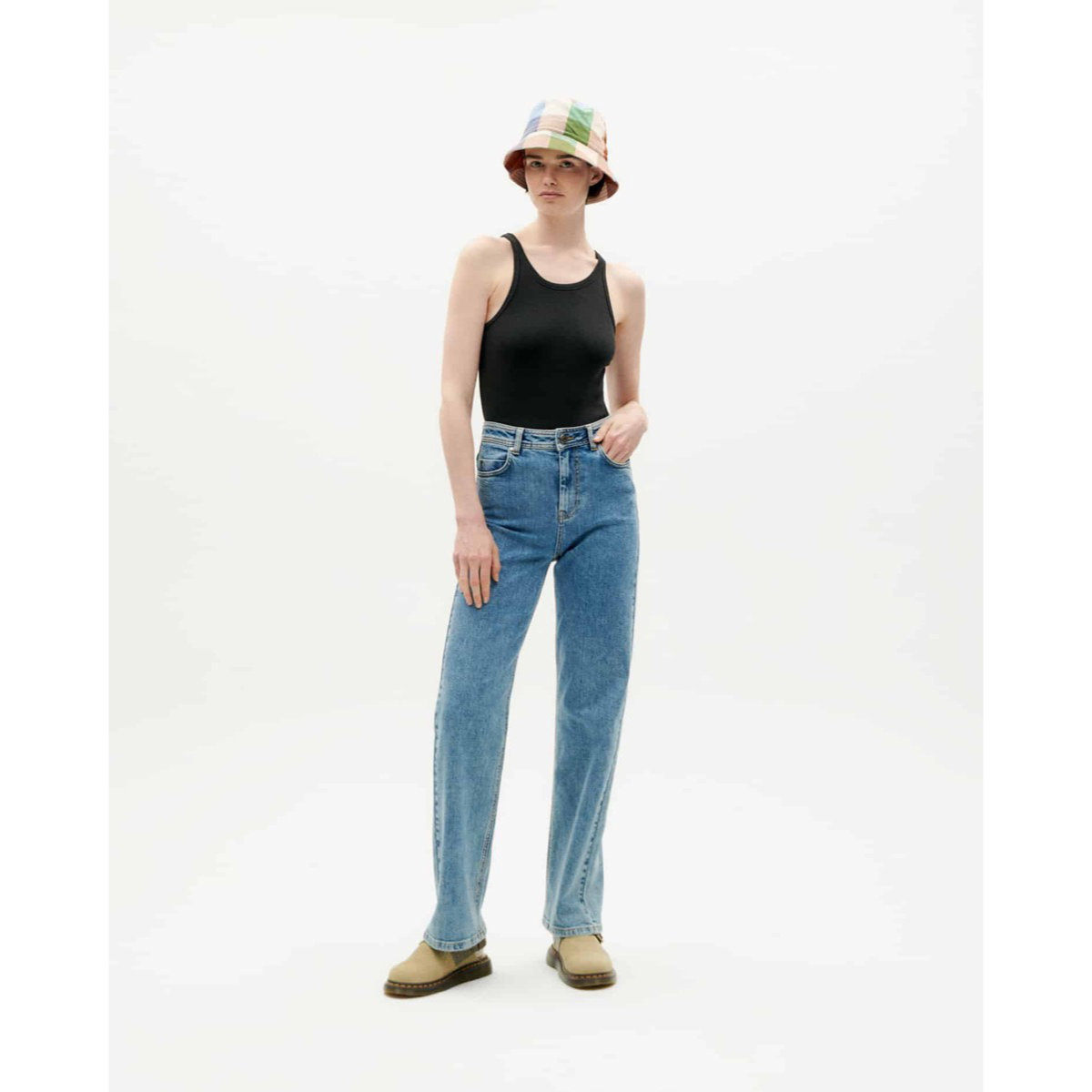 Hosen, Jeans, Hut, Weste, Person