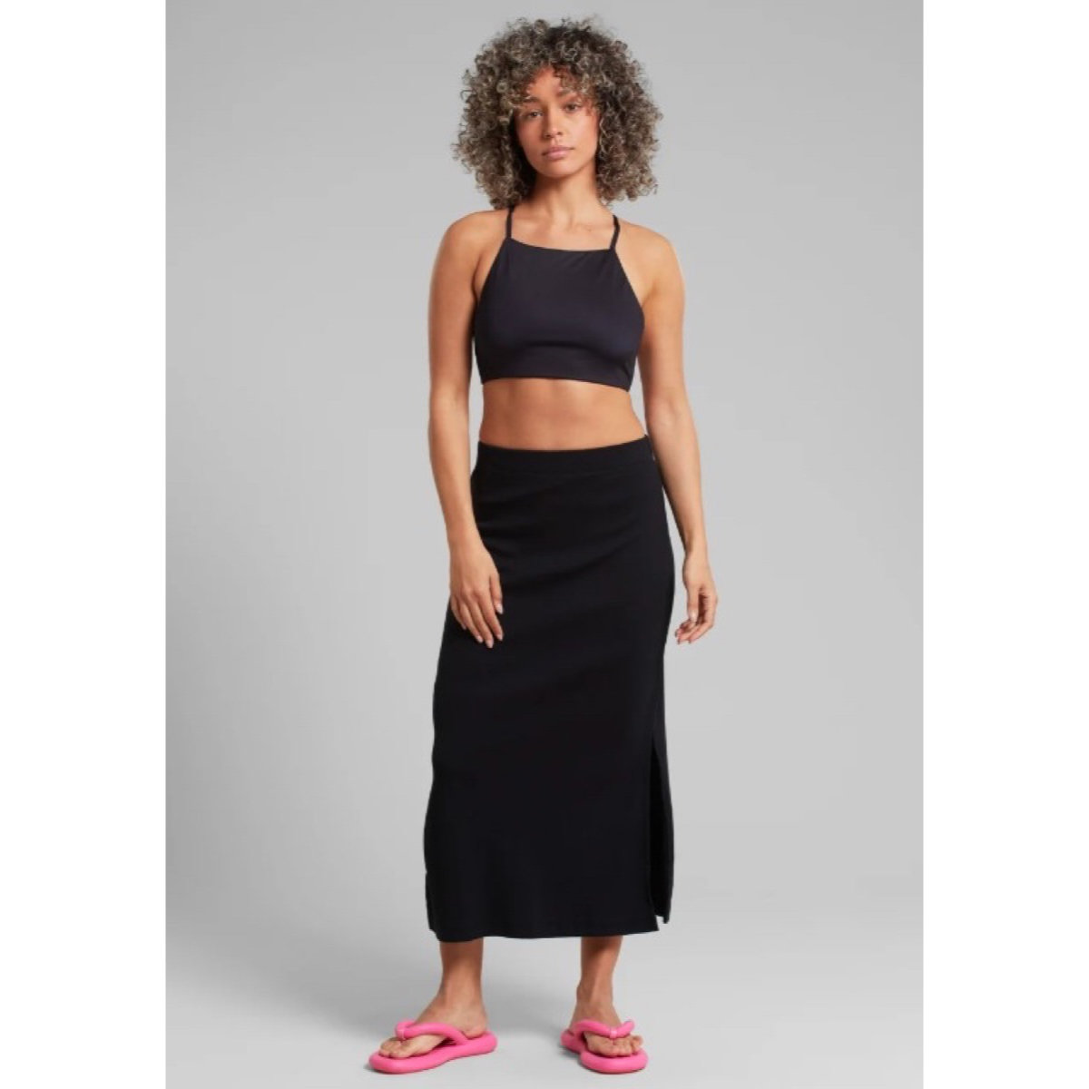 Rib Skirt Kvarnvik Rock, Kleid, Erwachsener, Person, Frau