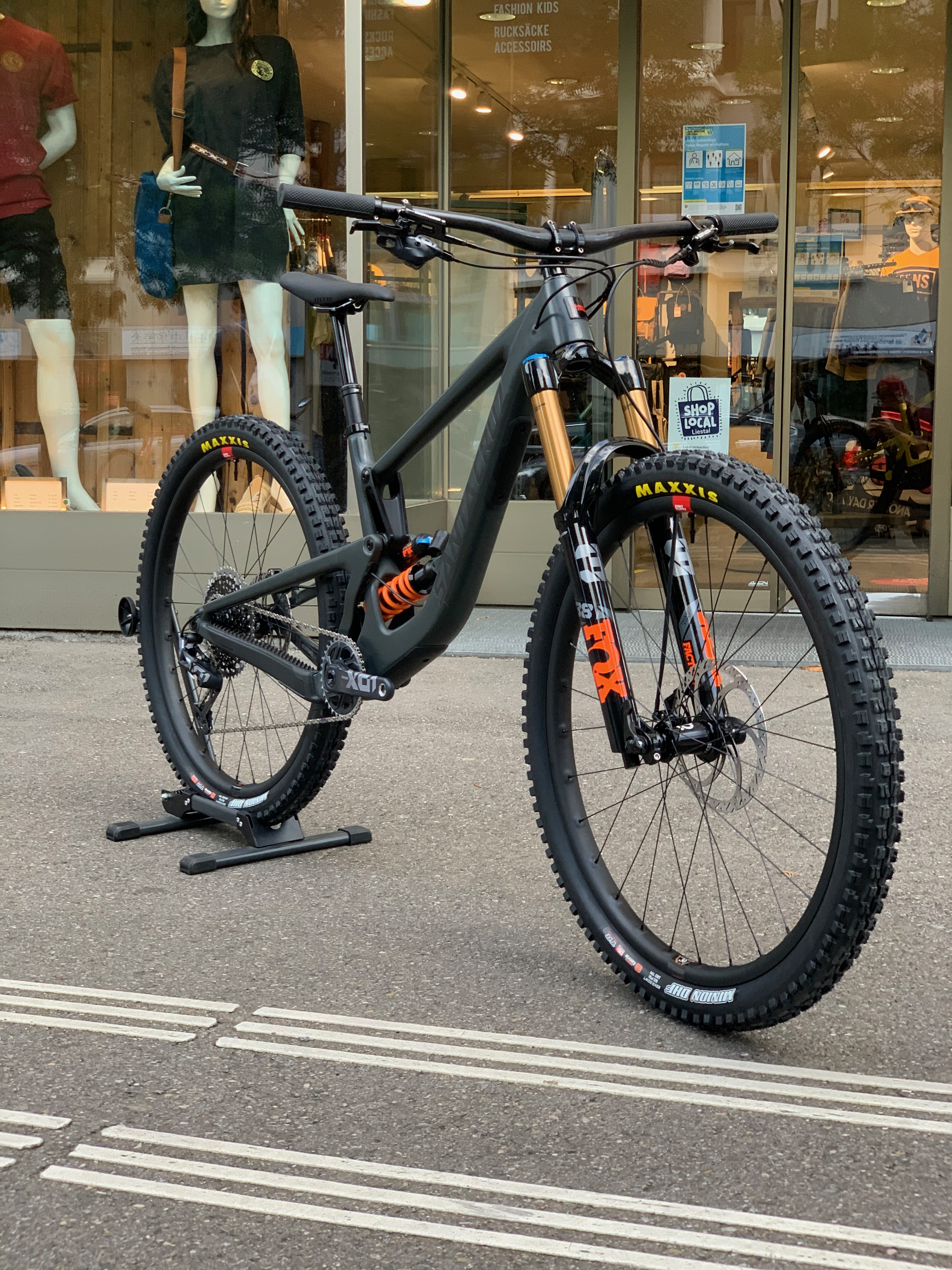 Fahrrad, Mountainbike, Rad, Person, Handschuh