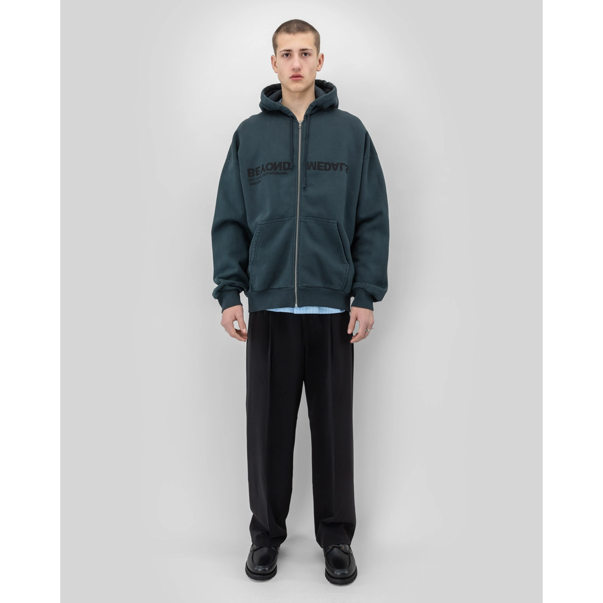 Reverse Logo Zip Hoodie Reverse Logo Zip Hoodie