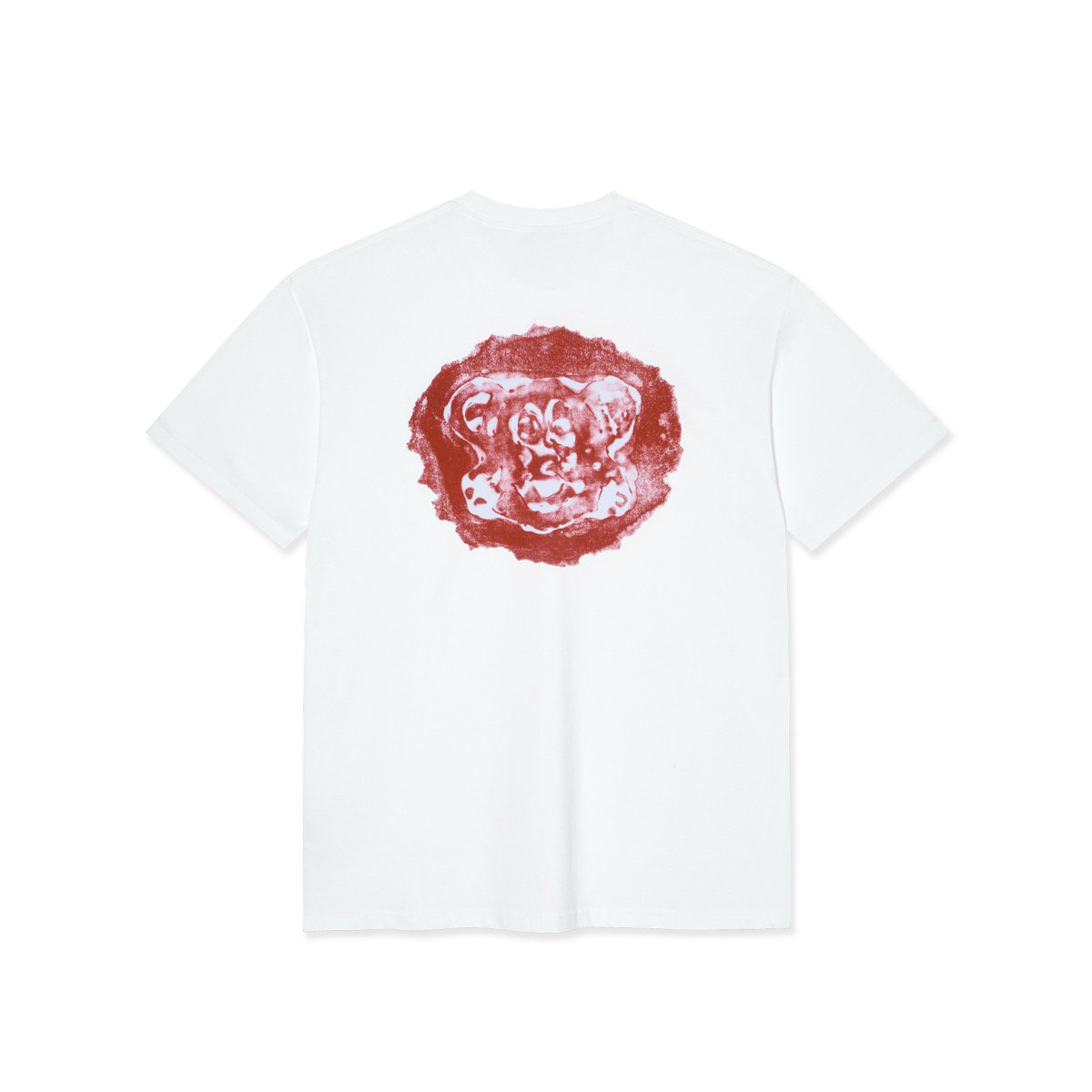 Bekleidung, T-shirt, Fleck