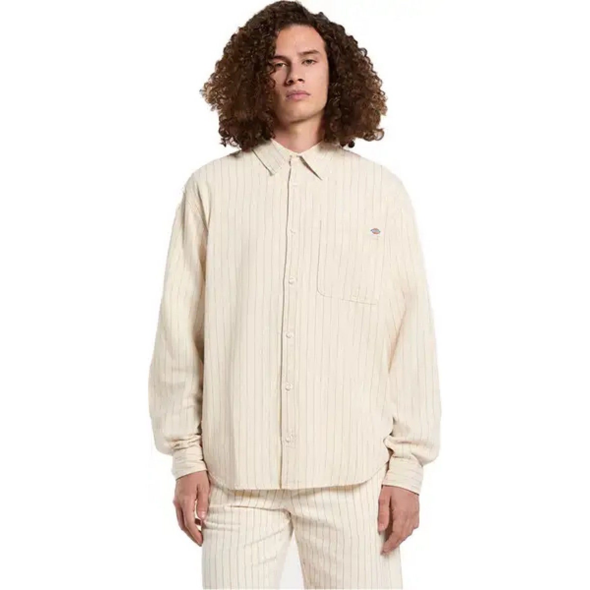 Service Stripe Shirt Ls Egret Service Stripe Shirt Ls Egret