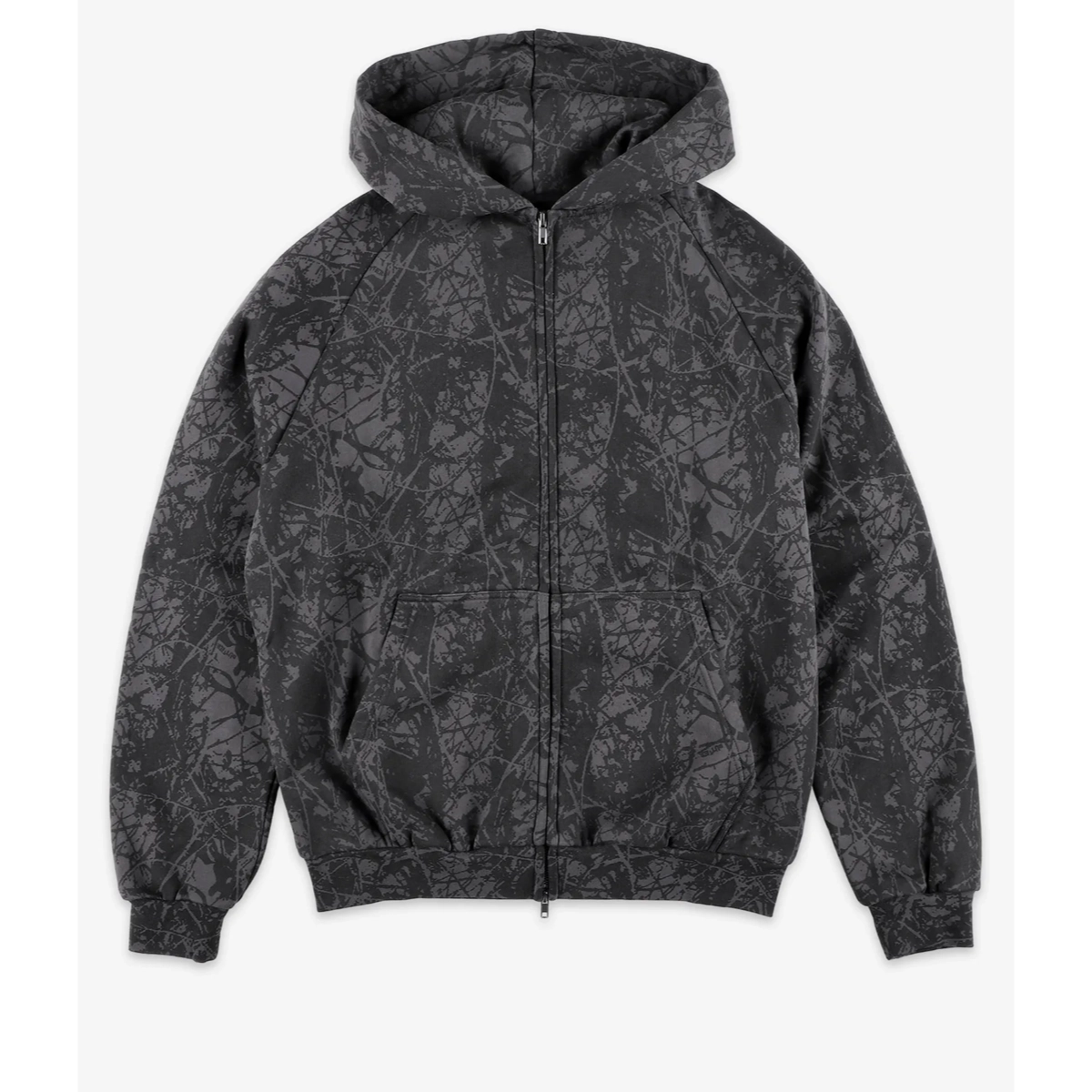 Woods Camo Zip-Thru Hood