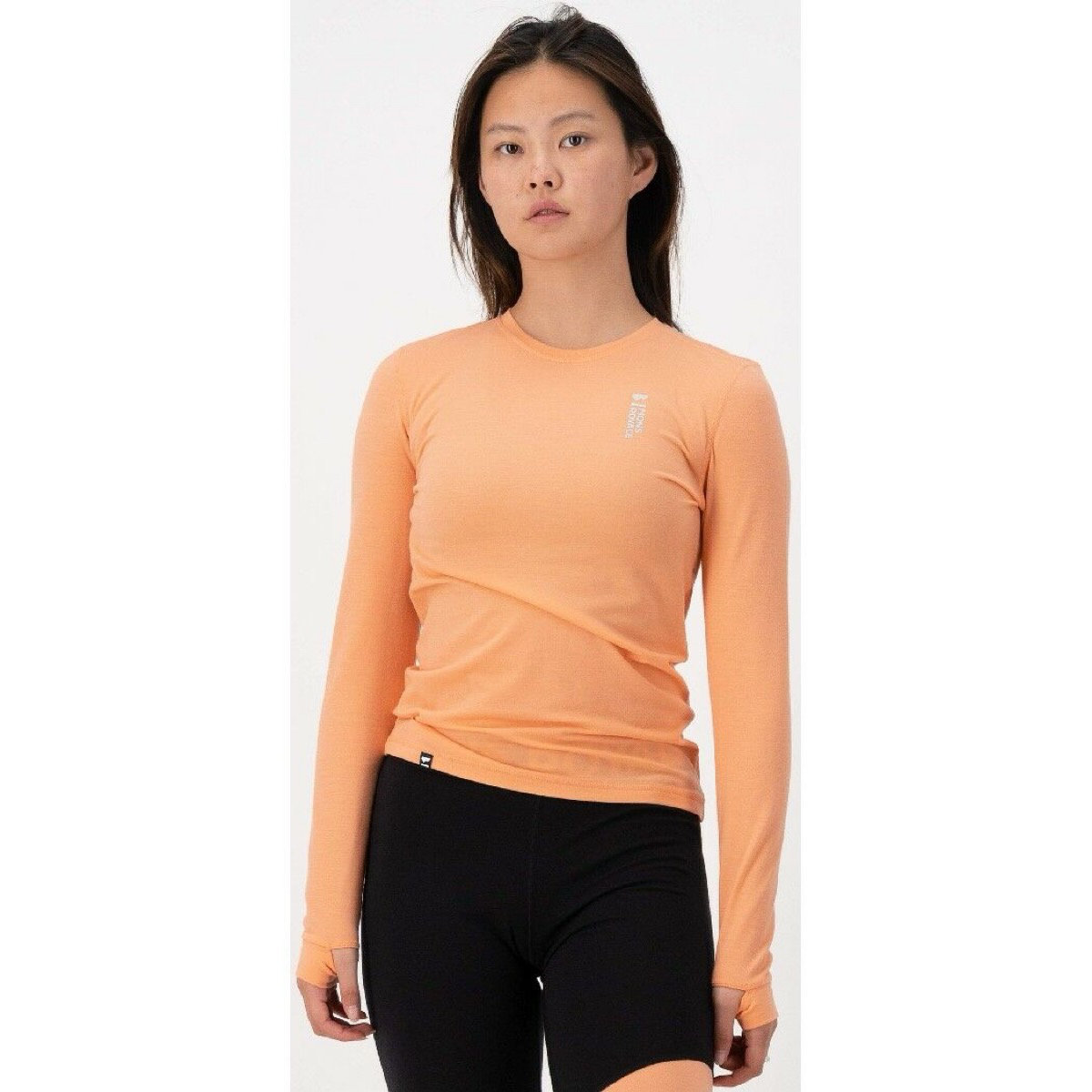 Langarm, Ärmel, T-shirt, Person, Frau