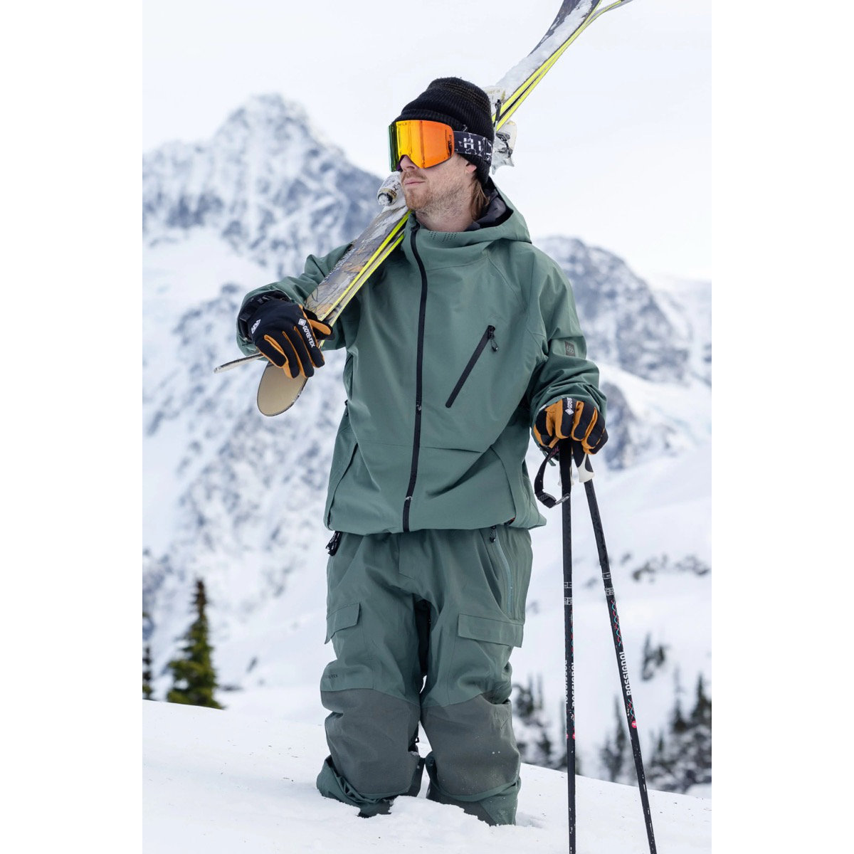 Mantel, Handschuh, Fotografie, Draußen, Piste