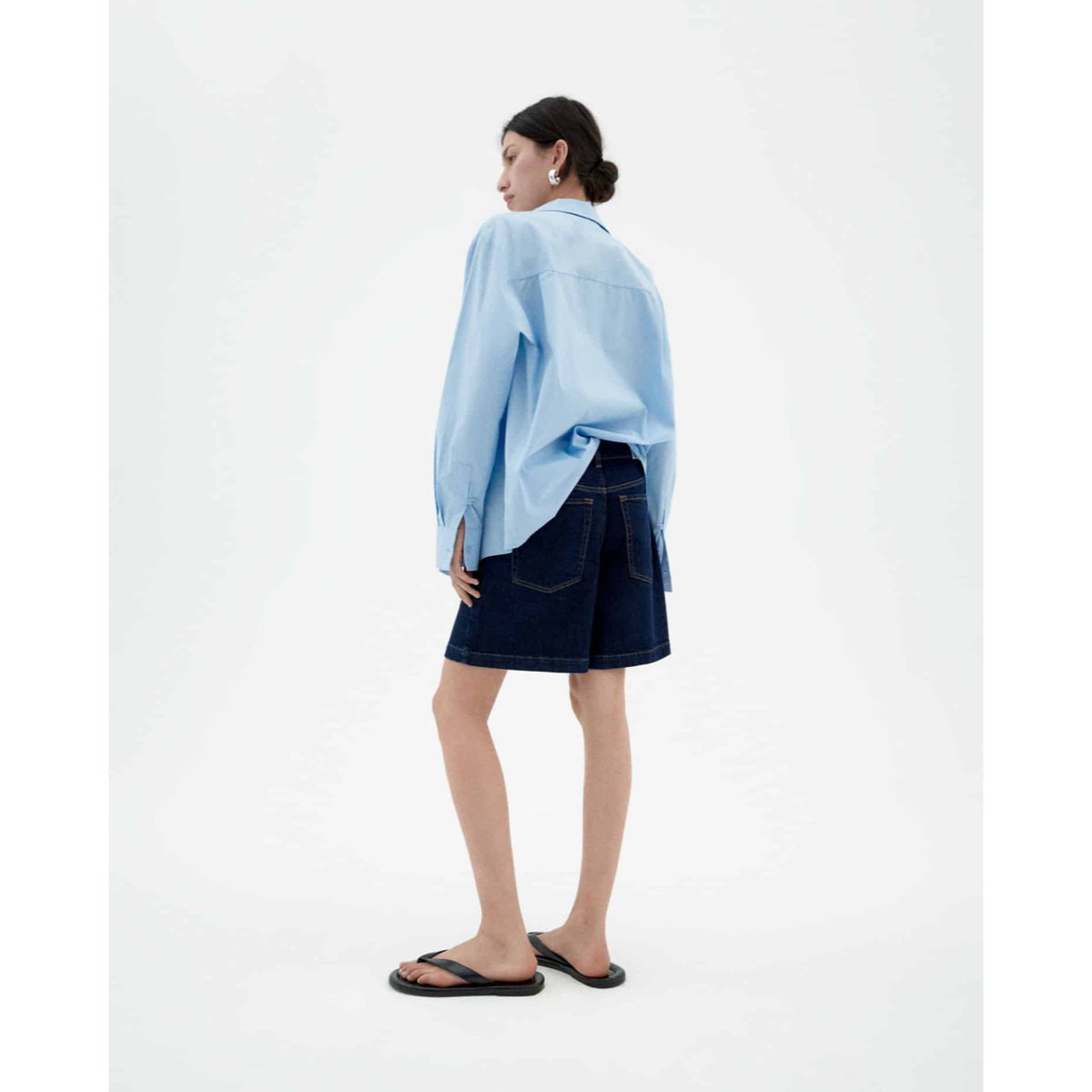 Kurze Hose, Langarm, Hosen, Sandale, Mantel