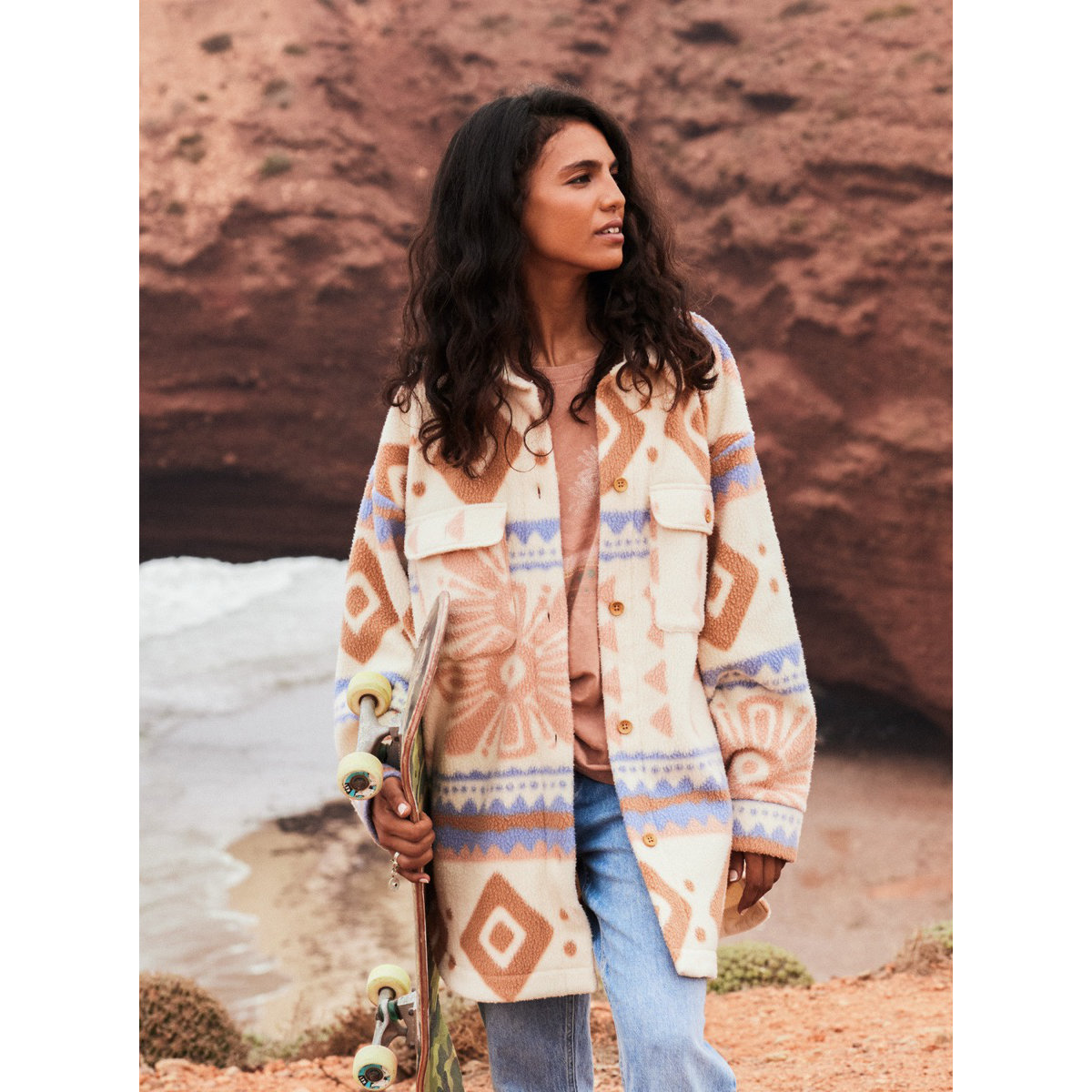 Strandmode, Kleidung, Mantel, Strickwaren, Pullover