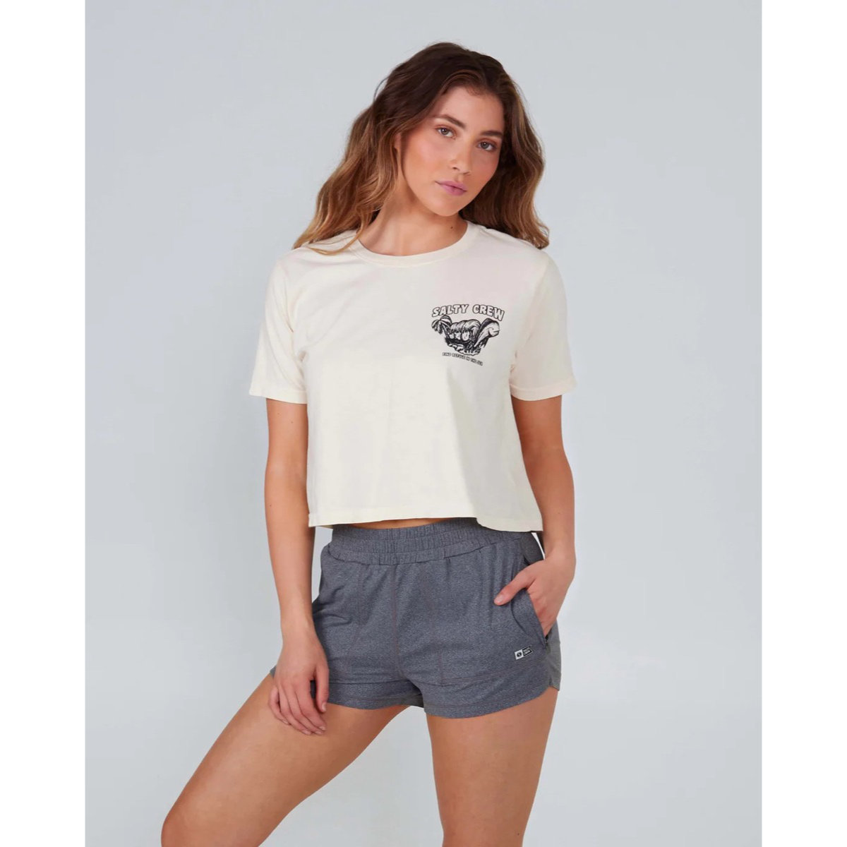 Shaka Crop Tee Shaka Crop Tee