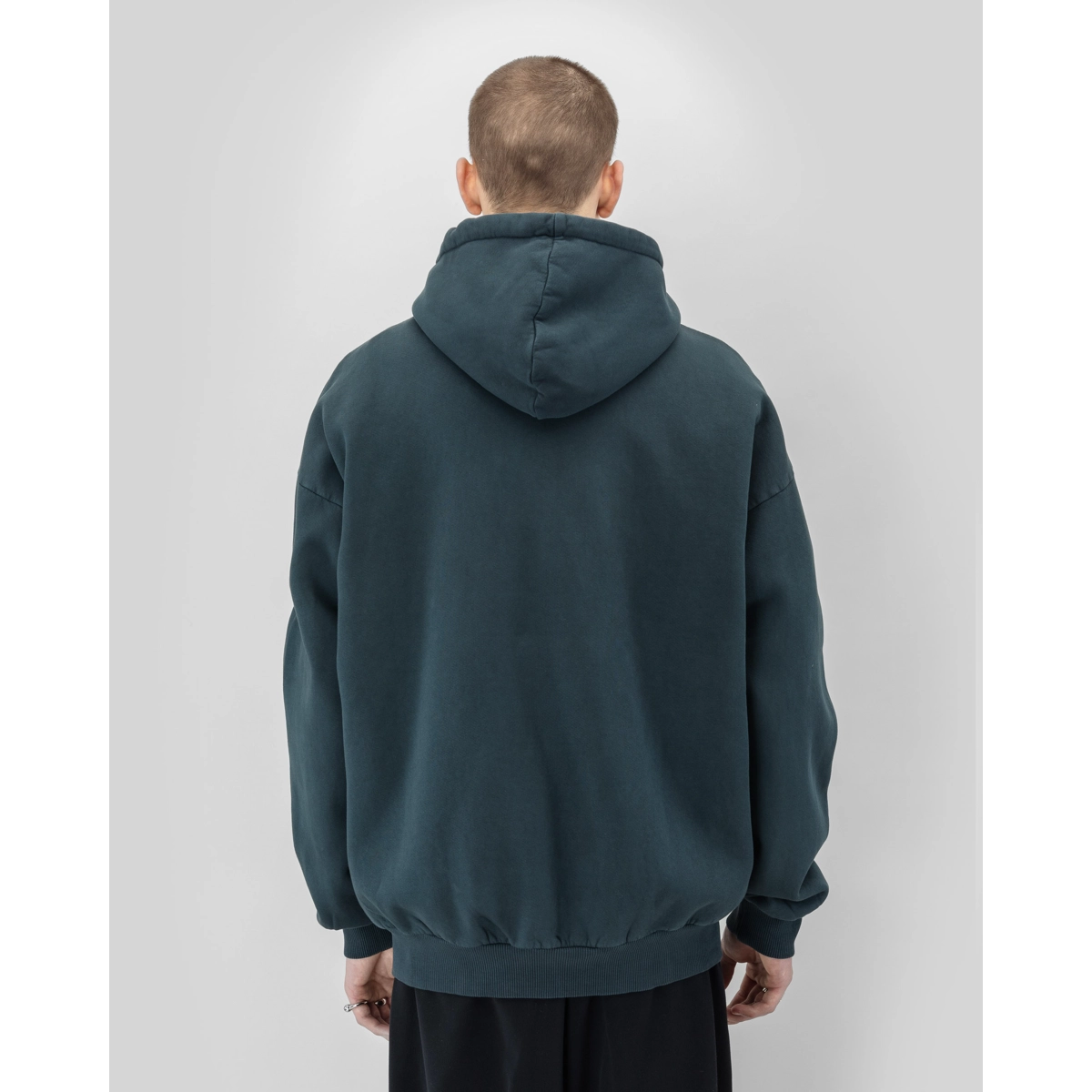 Reverse Logo Zip Hoodie